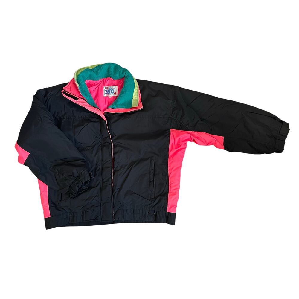 Super Retro 80’s 90’s Neon Vintage Sub Zero Ski Winter Jacket Coat SZ XL